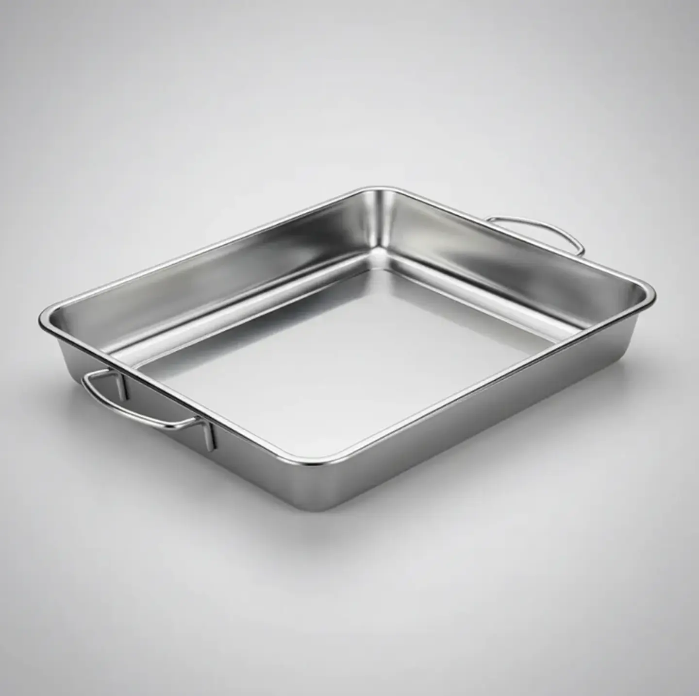 Bandeja Asadera Acero Inoxidable 50x35cm Para Horno Con Asas 4