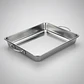 Bandeja Asadera Acero Inoxidable 50x35cm Para Horno Con Asas - Miniatura 4