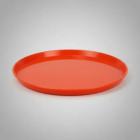 Bandeja Plástica Redonda colores varios 27.5cm