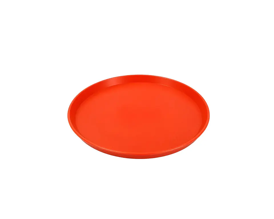 Bandeja Plástica Redonda colores varios 27.5cm 2