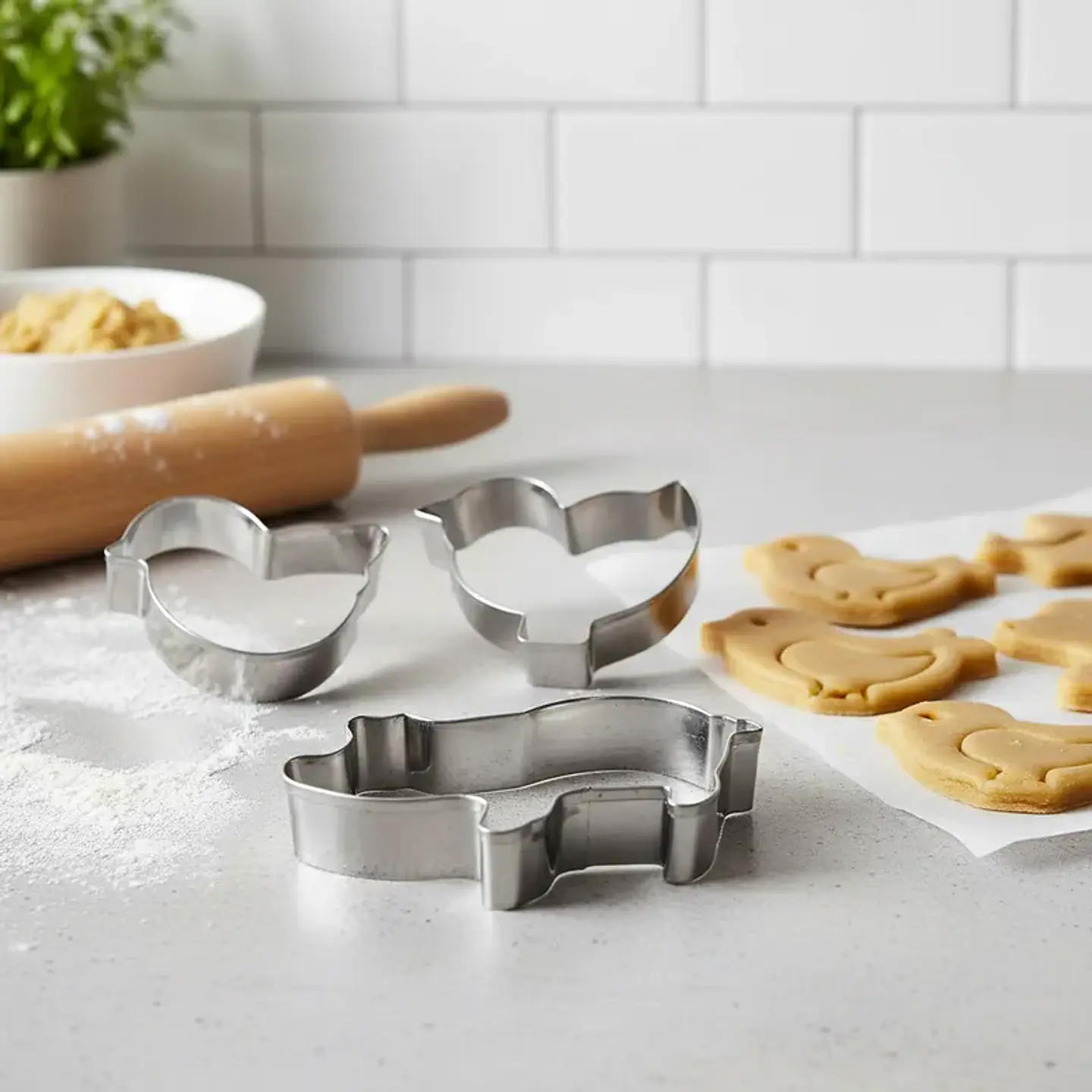 Set 3 Cortadores de Galletas Animales Acero Inoxidable 1
