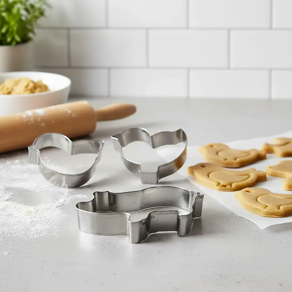 Set 3 Cortadores de Galletas Animales Acero Inoxidable 1