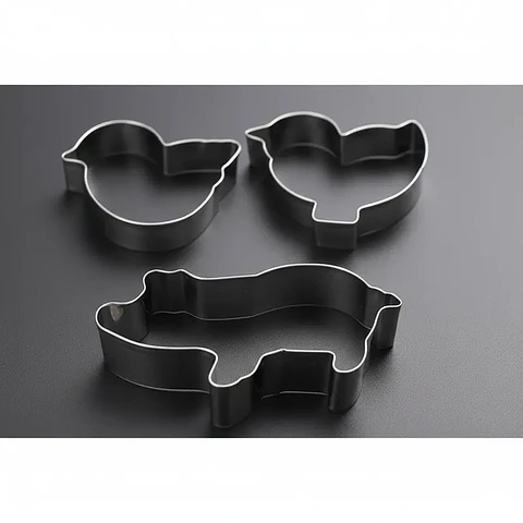 Set 3 Cortadores de Galletas Animales Acero Inoxidable