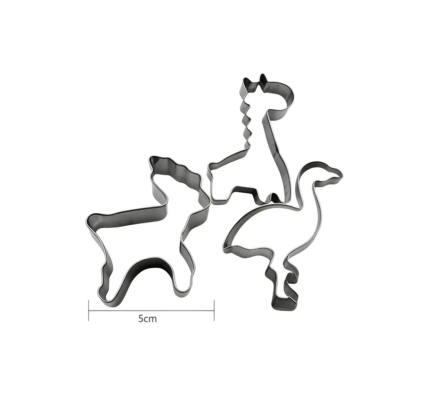 Set 3 Cortadores de Galletas Animales vario Acero Inoxidable 3
