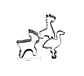 Set 3 Cortadores de Galletas Animales vario Acero Inoxidable - Miniatura 3