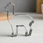 Set 3 Cortadores de Galletas Animales llama Acero Inoxidable - Miniatura 2