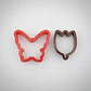 Set 2 Cortadores Galletas Mariposa y Tulipán 8 cm - Miniatura 3