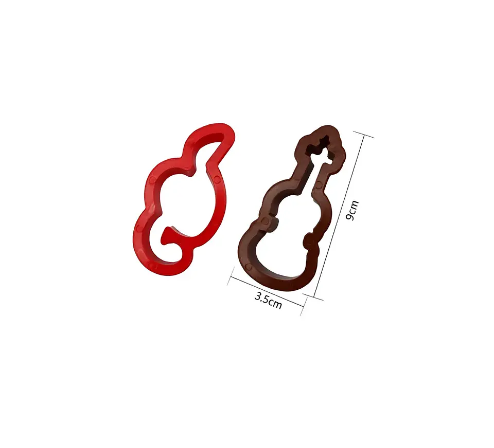 Set 2 Cortadores de Galletas Musicales Guitarra 4