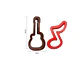 Set 2 Moldes Cortador Galletas Guitarra y Nota Musical 10cm - Miniatura 3