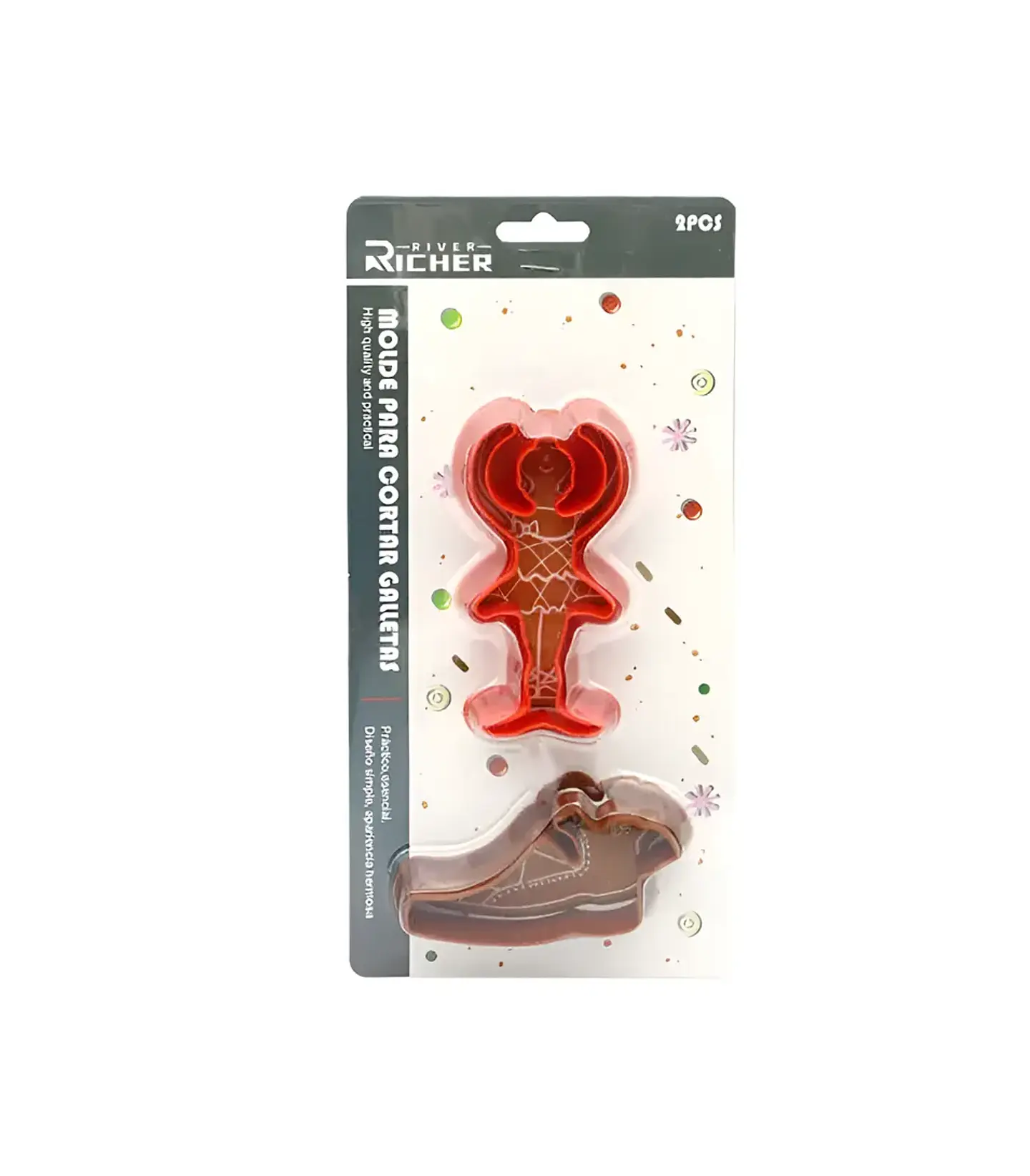 Set 2 Cortador Galletas Bailarina y Zapatilla 3