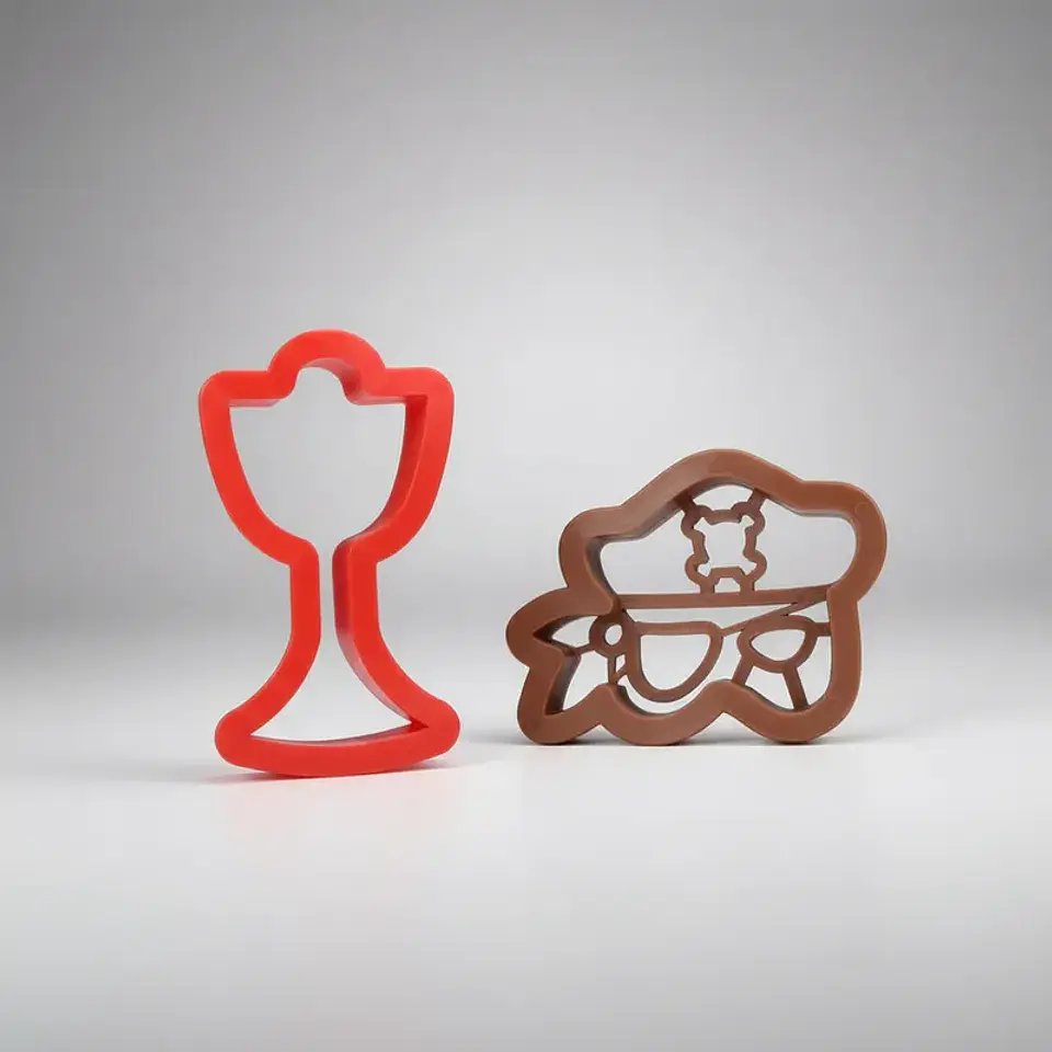 Set 2 Cortador Galletas Cáliz y Pirata 2 Pzs 1