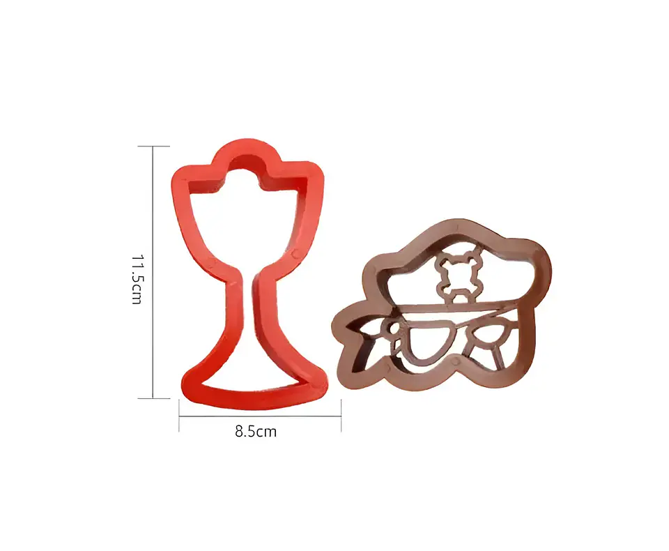 Set 2 Cortador Galletas Cáliz y Pirata 2 Pzs 3
