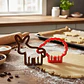 Set 2 Cortadores de Galletas Animales Burro y Oveja Plástico - Miniatura 5