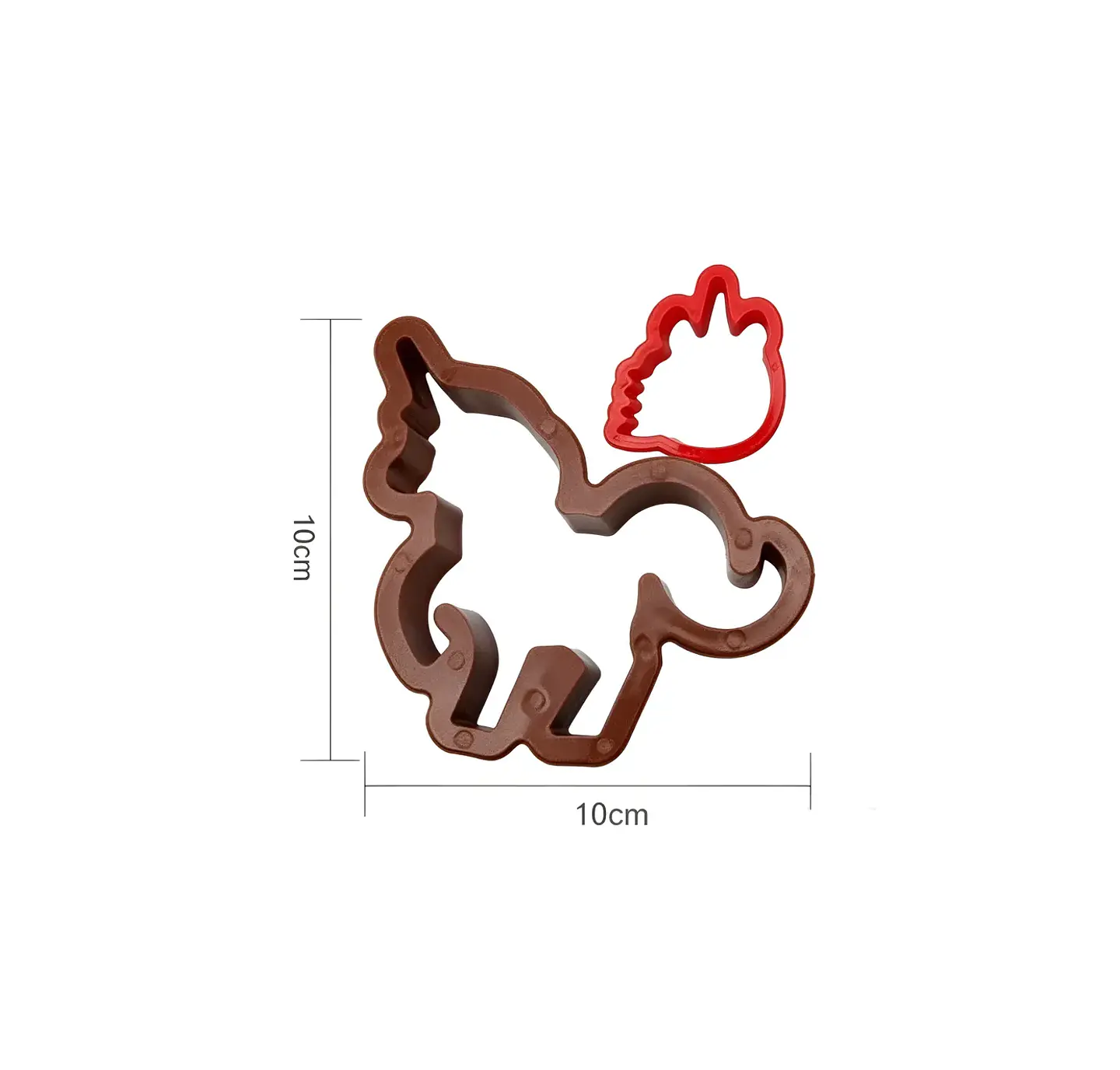 2 Molde Cortador de Galletas Unicornio 10cm Repostería 1