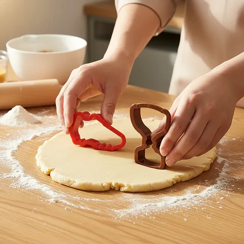 2 Cortador de Galletas Genérico para Cocina Fácil y Rápida