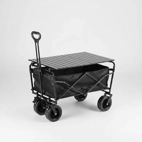 Carro Plegable Multiuso Con Tapa Mesa 91x55x73 Cm