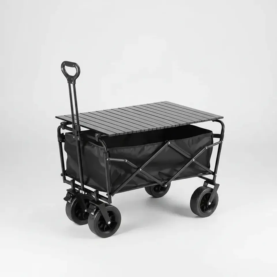 Carro Plegable Multiuso Con Tapa Mesa 91x55x73 Cm 1