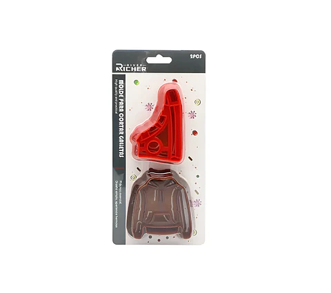 Set 2 Cortador de Galletas Zapatilla y Chaqueta 2 Piezas
