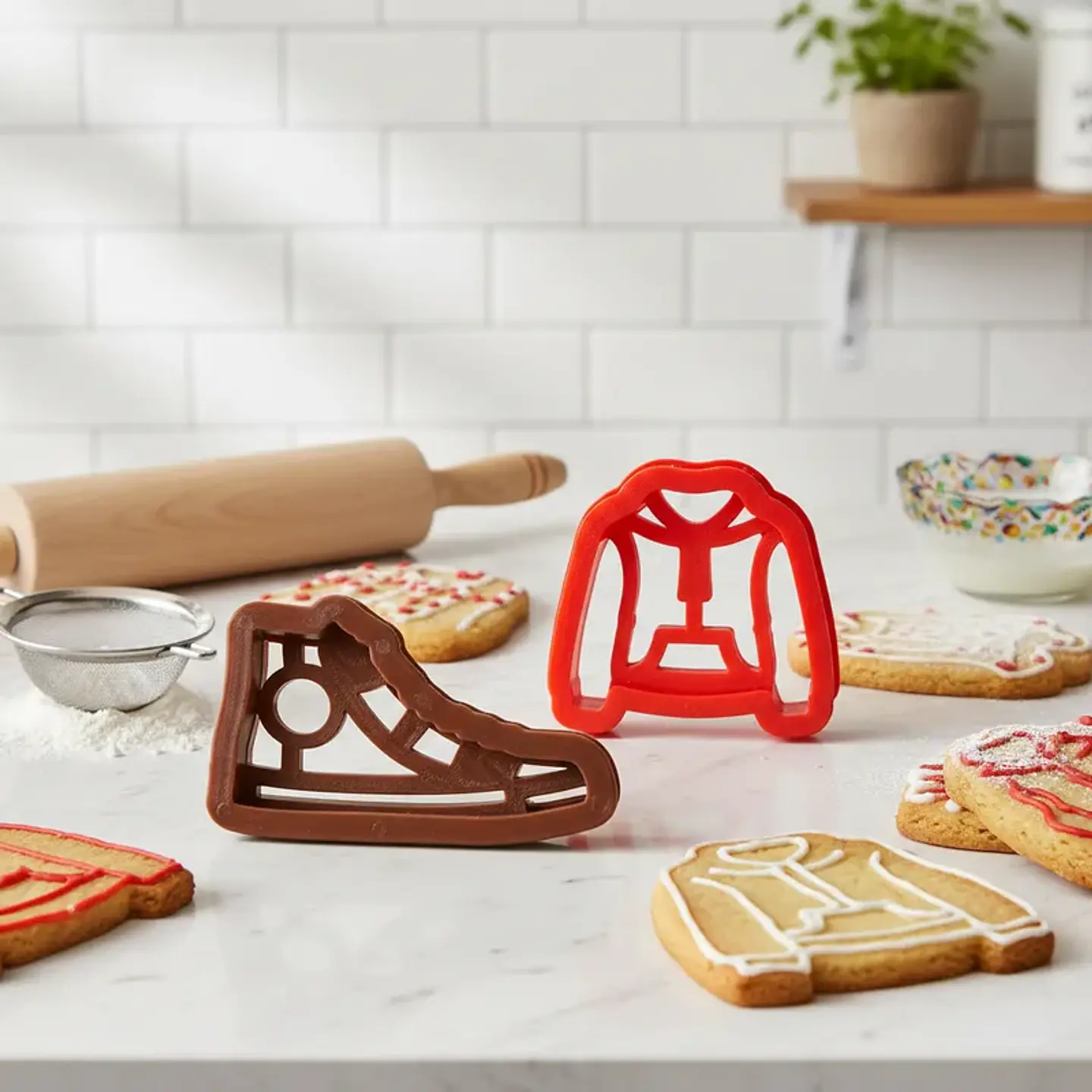 Set 2 Cortador de Galletas Zapatilla y Chaqueta 2 Piezas 3