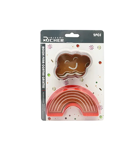 Set 2 Cortador de Galletas Arcoíris y Nube 2 Piezas