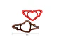 Molde 2 Cortador Galletas Corazón con Alas 9 cm - Miniatura 3