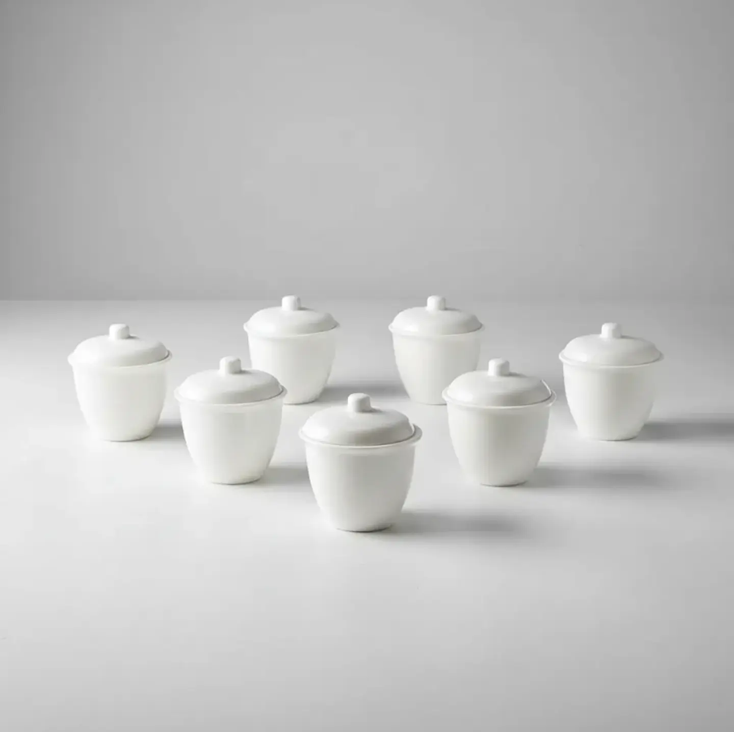 Set Azucarero Cerámica Blanco 6 Pcs 3