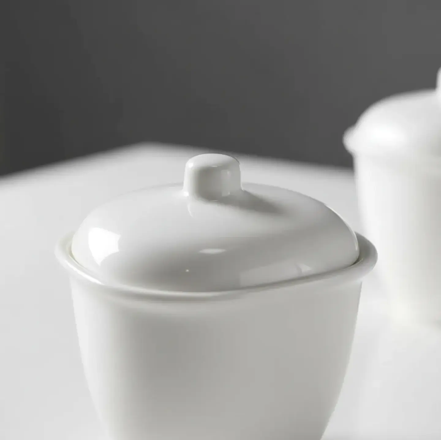Set Azucarero Cerámica Blanco 6 Pcs 2