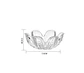 Portavela de Vidrio Transparente con Diseño Flor de Loto - Miniatura 4