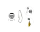 Set 10 Plomo De Pesca Redondo Con Clip De Cambio Rápido 8mm - Miniatura 1