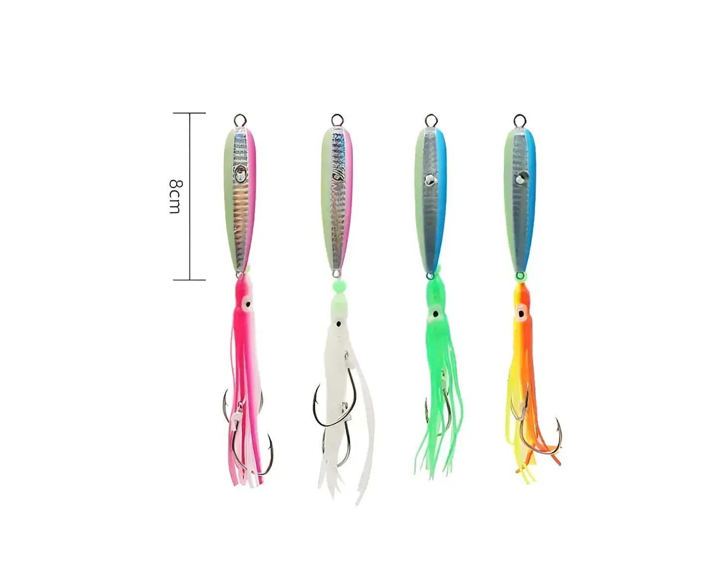Señuelo De Pesca Jigging Tipo Calamar 80g 4