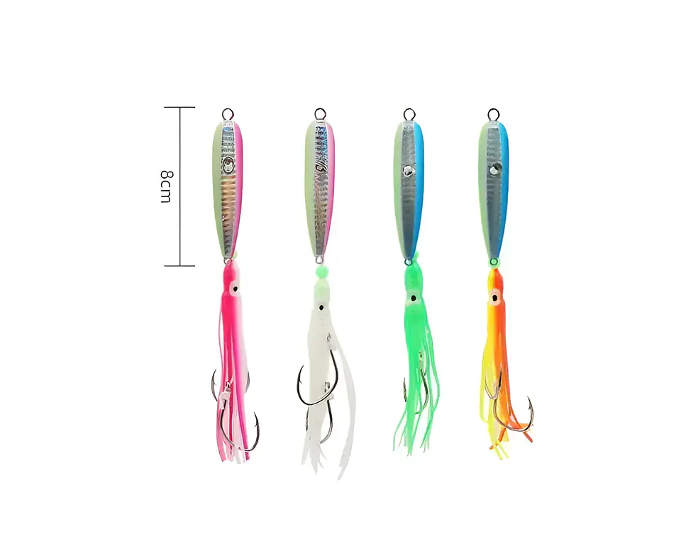 Señuelo De Pesca Jigging Tipo Calamar 80g 4
