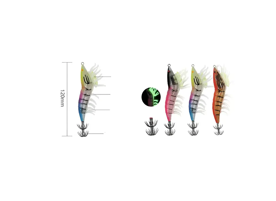 Señuelo Jibionera Potera 3.5g Camarón Colores Varios 3