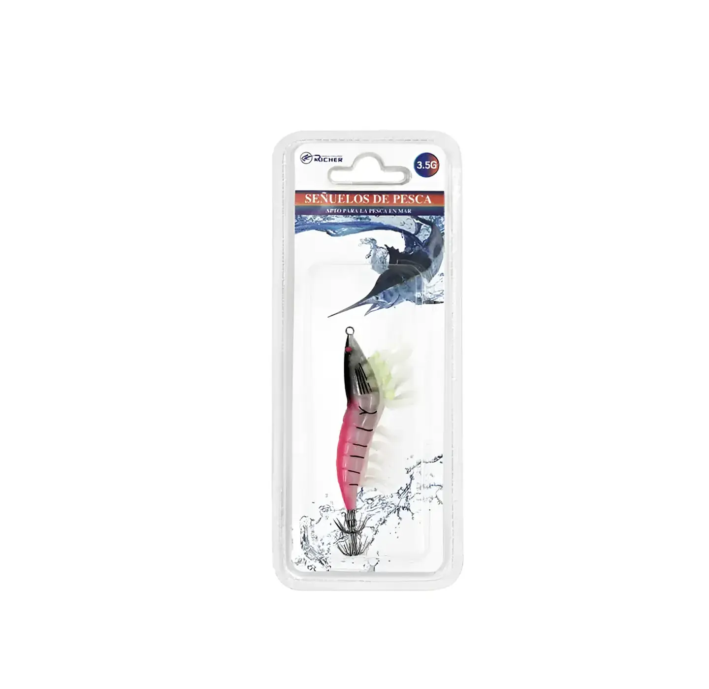 Señuelo Jibionera Potera 3.5g Camarón Colores Varios 4