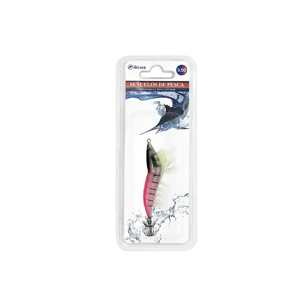 Señuelo Jibionera Potera 3.5g Camarón Colores Varios 4