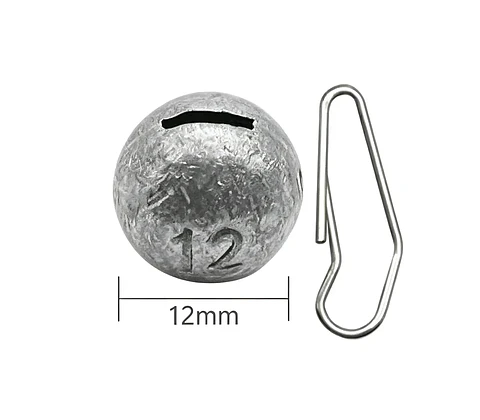 Set 4 Plomadas De Pesca Redonda 12mm Con Snap Incluido