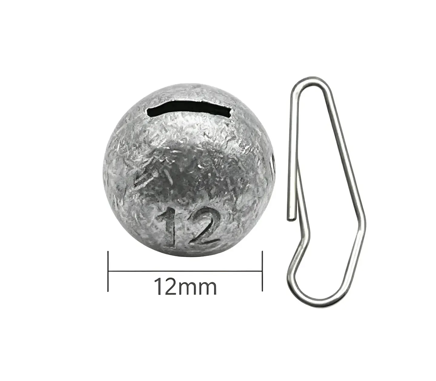 Set 4 Plomadas De Pesca Redonda 12mm Con Snap Incluido 1