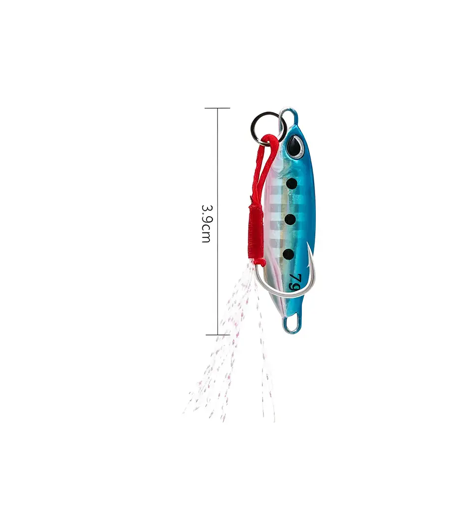 Señuelo De Pesca Jig Metálico 7g 3.9cm Con Assist Hook 2