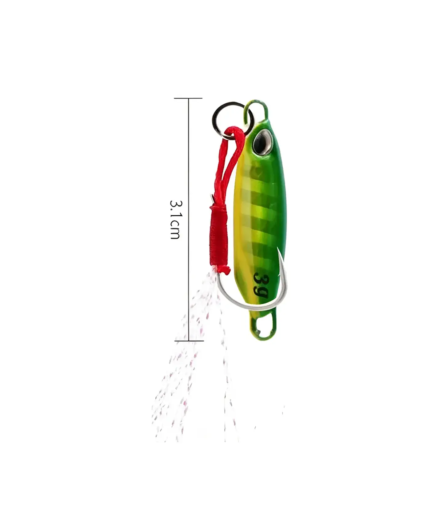 Señuelo Jig Microjigging 3g 3.1cm Con Anzuelo Asistido 1