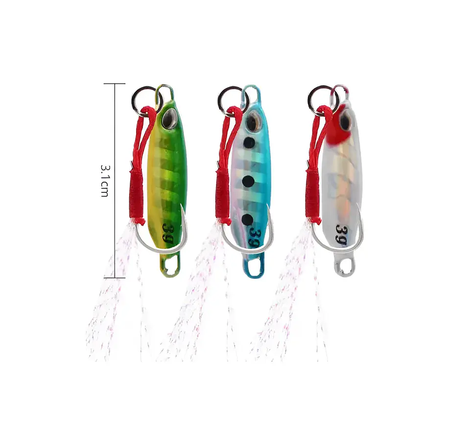 Señuelo Jig Microjigging 3g 3.1cm Con Anzuelo Asistido 4