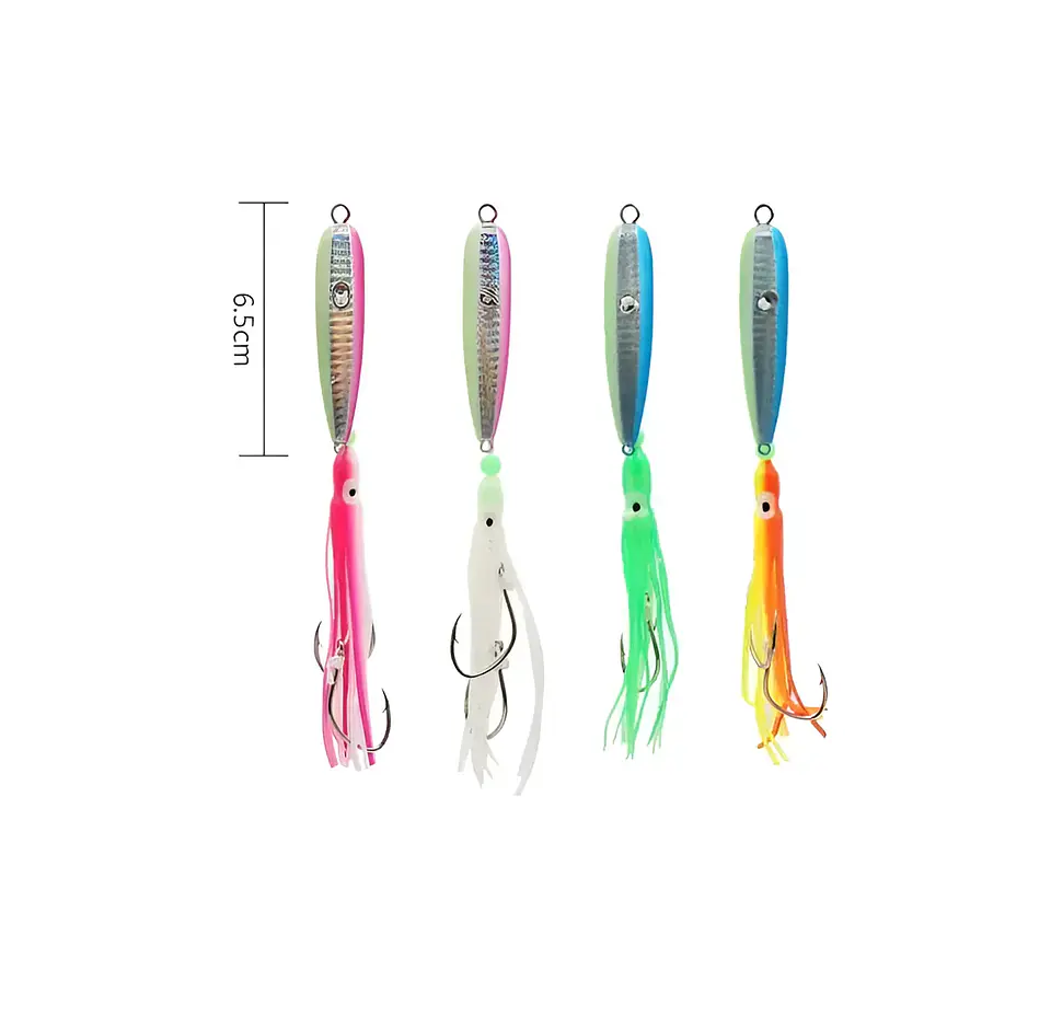 Señuelo Jig Pesca Marítima Pulpo Luminoso 40g 5