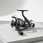 Carrete De Pesca Spinning Negro Con Manivela Plegable - Miniatura 1