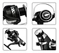 Carrete De Pesca Spinning Negro Con Manivela Plegable - Miniatura 3