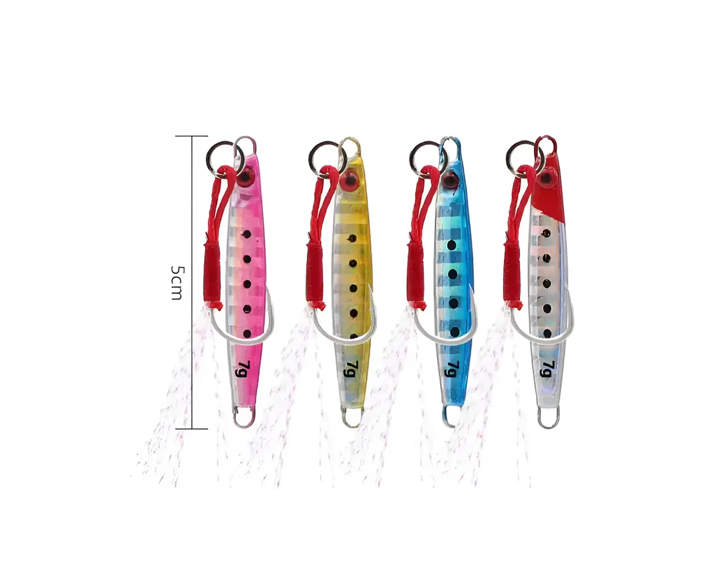Señuelo Jig Pesca 7g 5cm Con Assist Hook 4