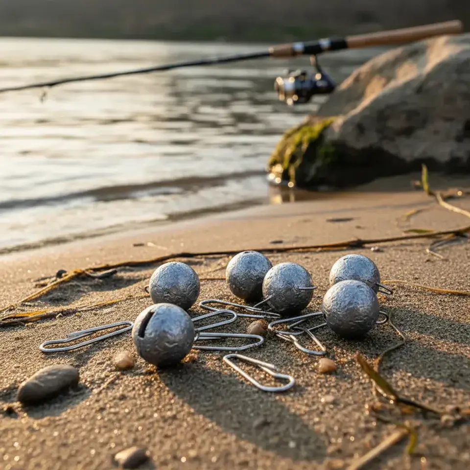 Set 6 Plomos De Pesca Redondo Ranurado 6g 3