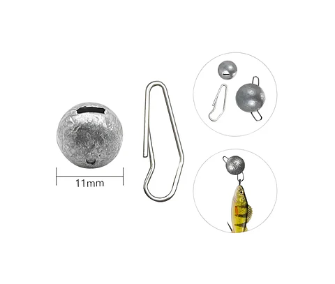 Set 6 Plomos De Pesca Redondo Ranurado 6g