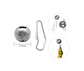 Set 6 Plomos De Pesca Redondo Ranurado 6g - Miniatura 1