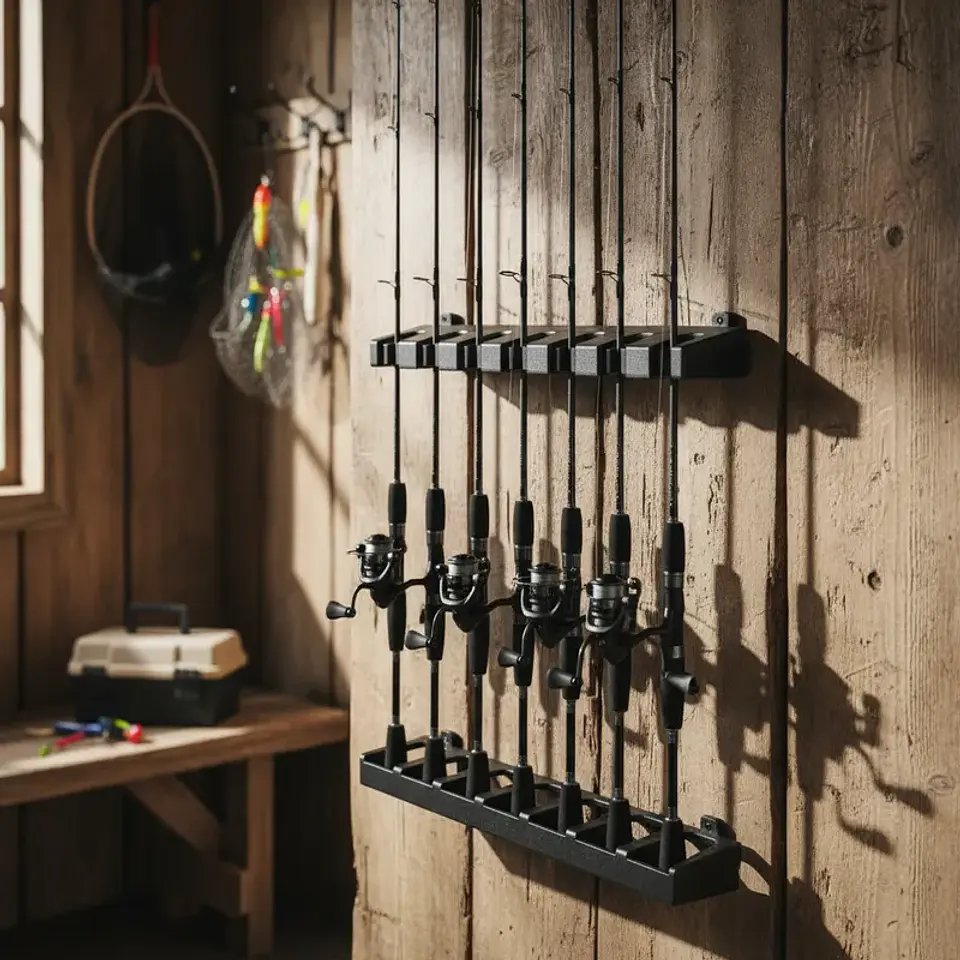 Soporte De Pared Para Cañas De Pescar 1
