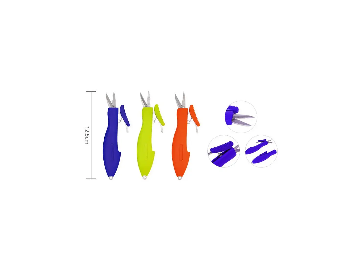Tijeras de Pesca multiproposito 12.5cm colores varios 1