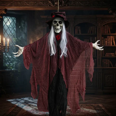 Muñeco Esqueleto Colgante Decorativo Halloween 190cm