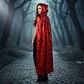 Capa Halloween Bruja Con Capucha 120cm Estampada - Miniatura 2